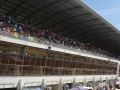 bei dem Wetter waren die Tribünen beim Start voll...anders als 2014